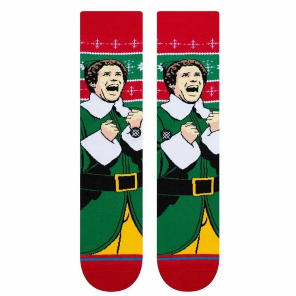NWT Men's Elf Cold Outside Crew Socks